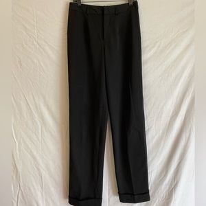 Leslie Stuart cuffed trousers, black, size 10.